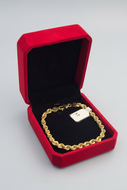 14K Rope Chain Bracelet - Unisex